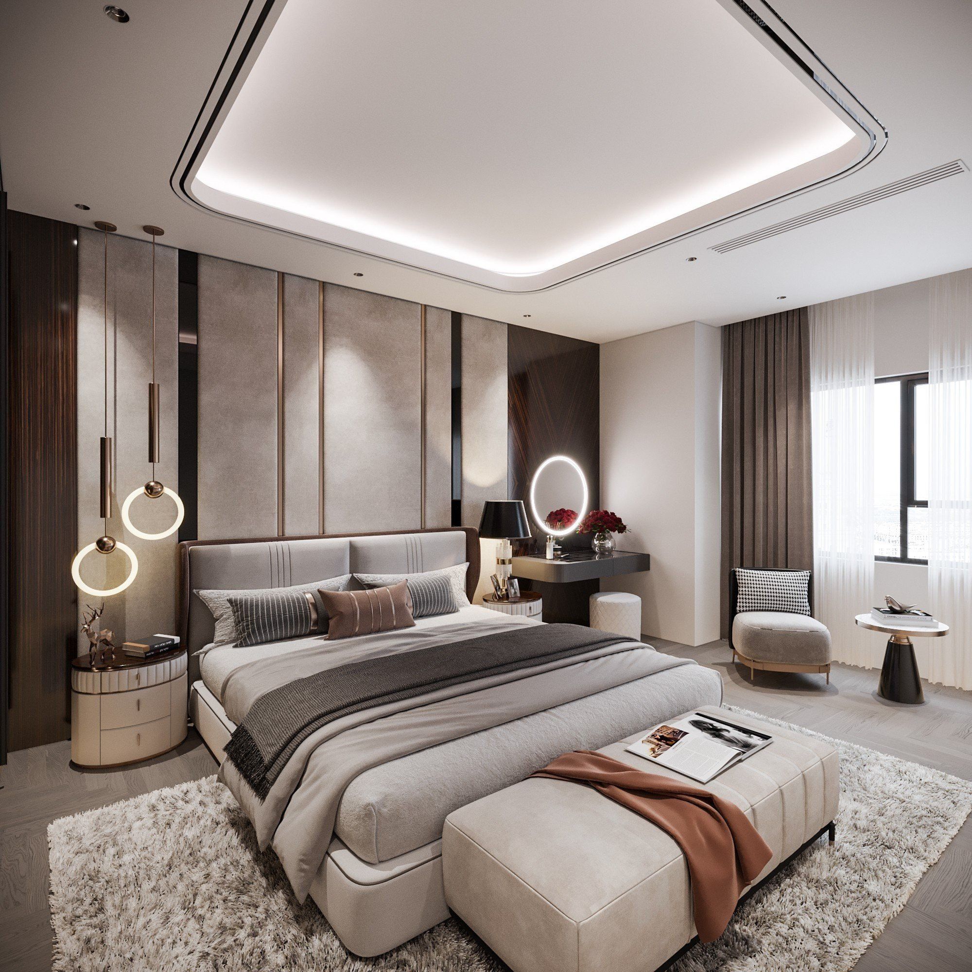 Cho thuê căn hộ 3 ngủ Skyline Westlake - DT 119,8 m2 view khu biệt thự vườn đào